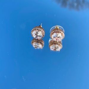 Rose Gold Sparkle Studs